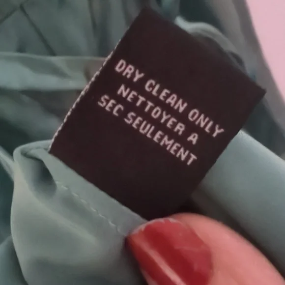 Betsey Johnson Silk Teal Lace Trim Dress - Picture 7 of 10